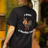 I have a Donkey Cock t-shirt (backprint)