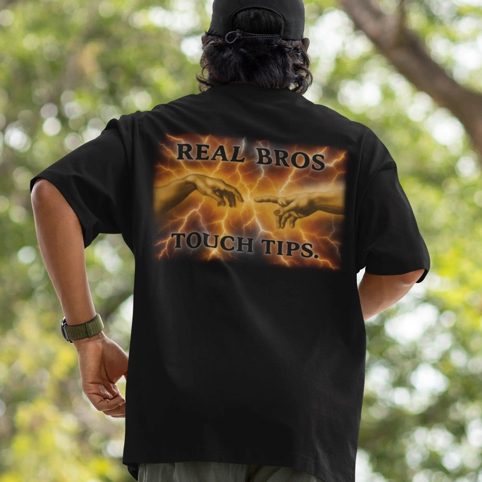Real Bros Touch T-Shirt (backprint) - Orbital Clothing