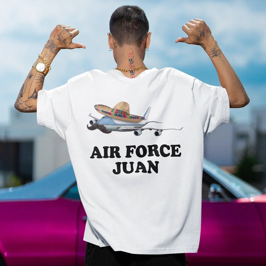 Air Force Juan T-Shirt (backprint) Orbital Clothing