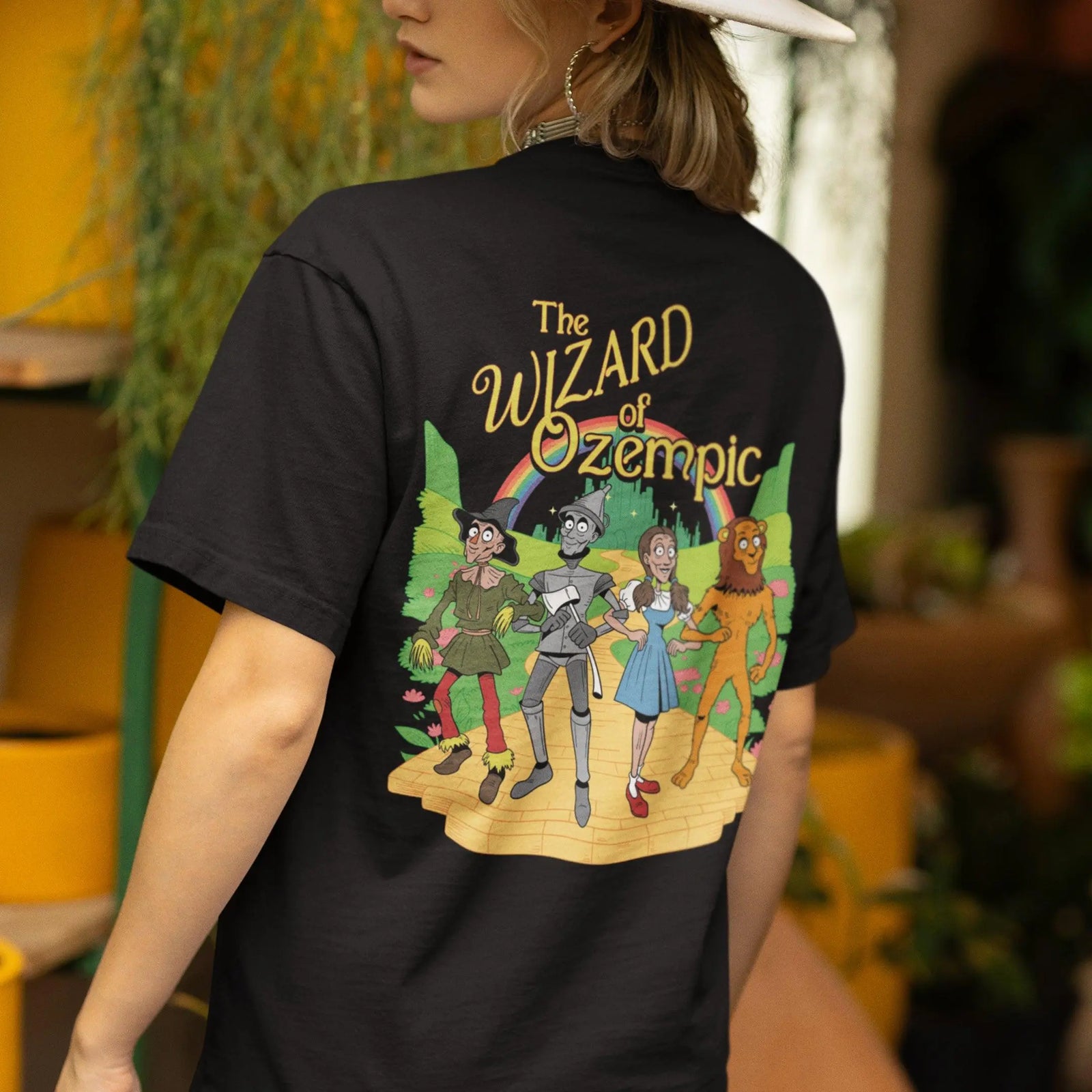 Wizard of Ozempic T-Shirt (backprint) - Orbital Clothing