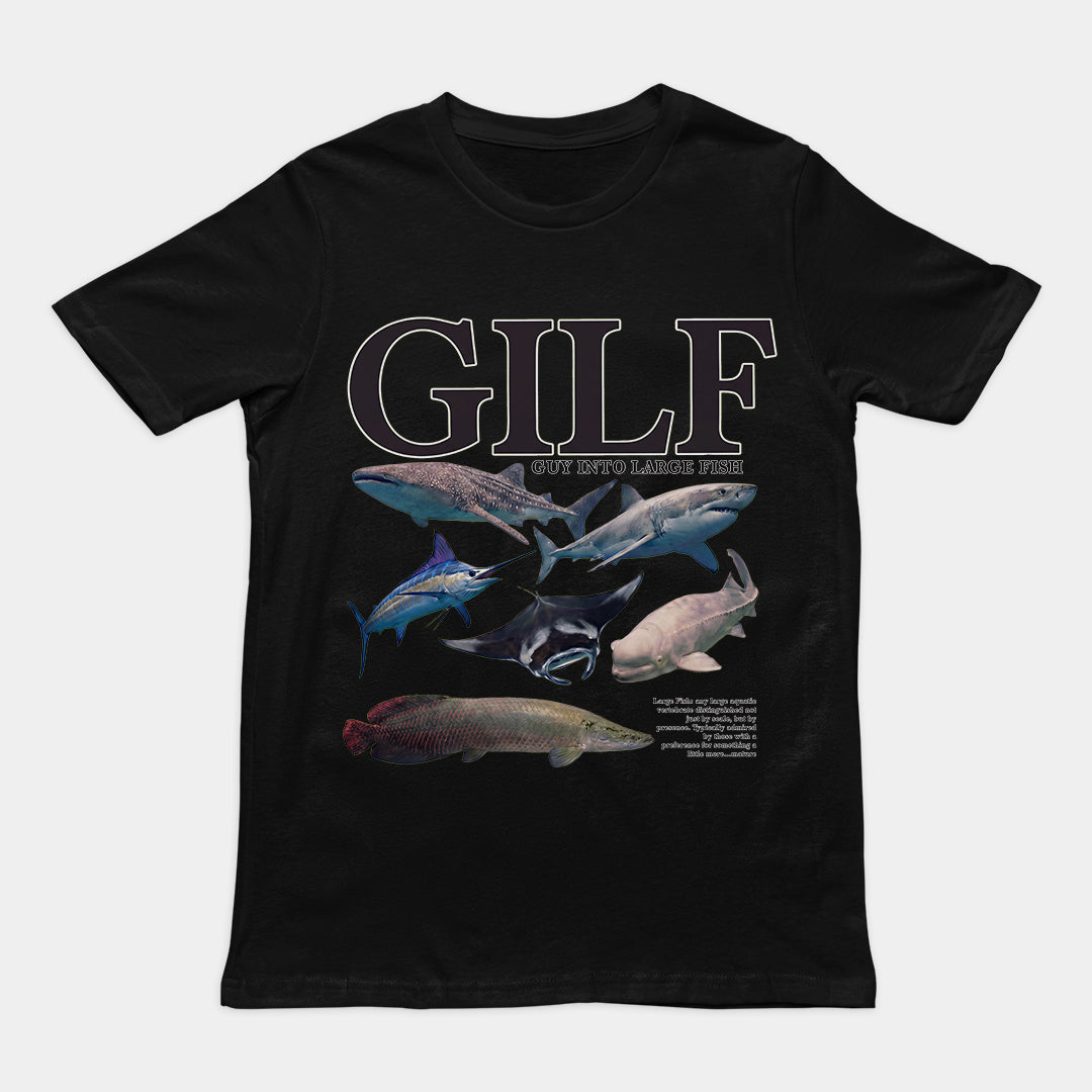 GILF (guy into large fish) T-Shirt Orbital Clothing
