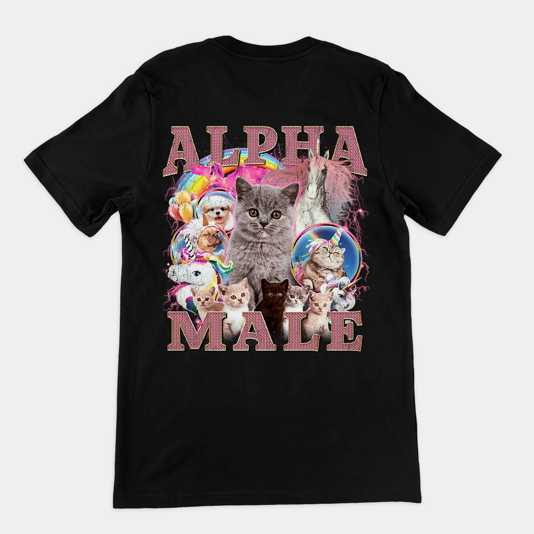 Alpha Male (New Design) t-shirt (backprint)