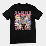 Alpha Male (Aktualisiertes Design) T-Shirt (Rückendruck)