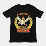 Ik heb de sappige pik verslagen (ik heb 50 pittige kippenvleugels in 30 minuten gegeten) T-shirt