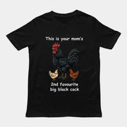 Dit is het 2e favoriete grote zwarte pik T-shirt van je moeder (achterkantprint)