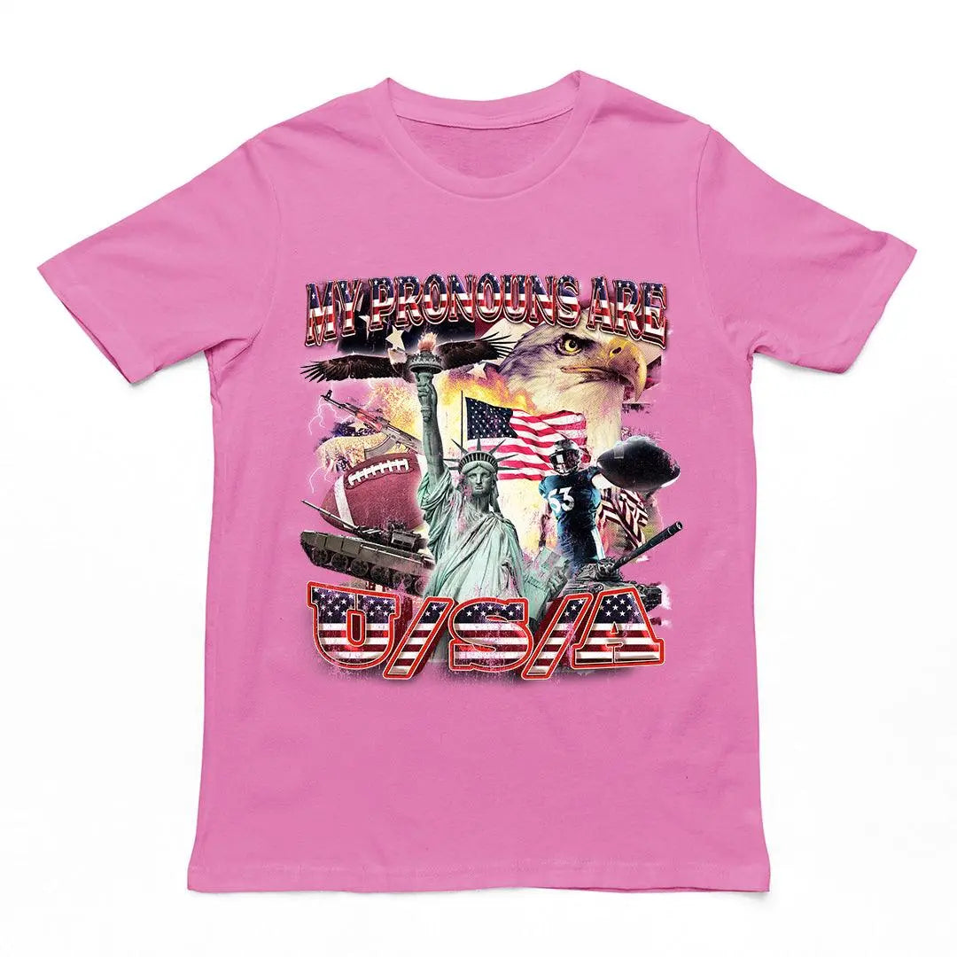 My Pronouns are USA t-shirt - Orbital Clothing