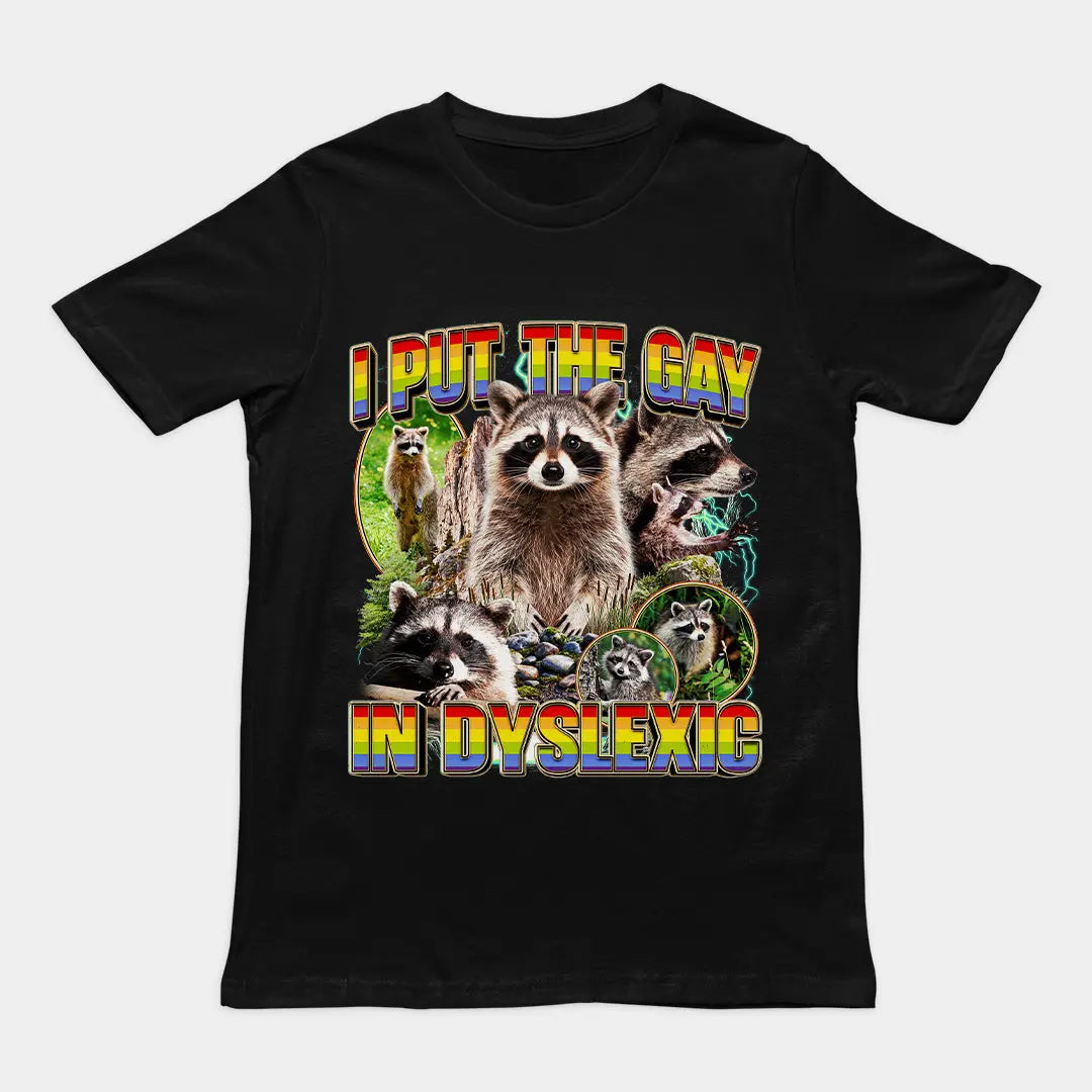 I put the gay in dyslexic (vintage) T-Shirt Orbital Clothing