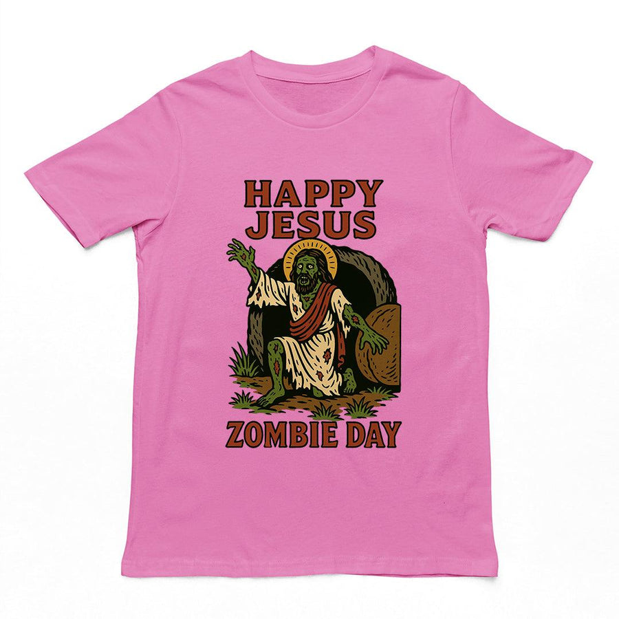 Happy Jesus Zombie Day T-Shirt - Orbital Clothing