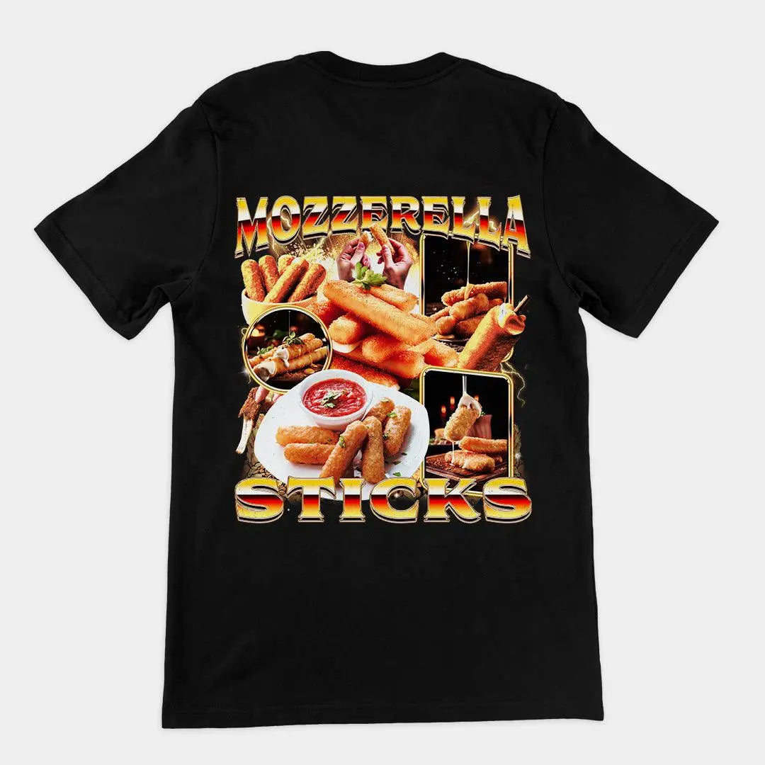 Mozzerella Sticks t-shirt (backprint) - Orbital Clothing