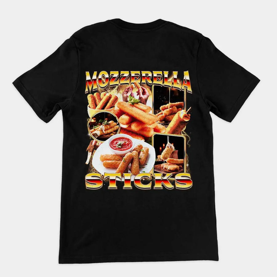 Mozzerella Sticks t-shirt (backprint) - Orbital Clothing