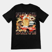 Five and Drive t-shirt (achterkant)