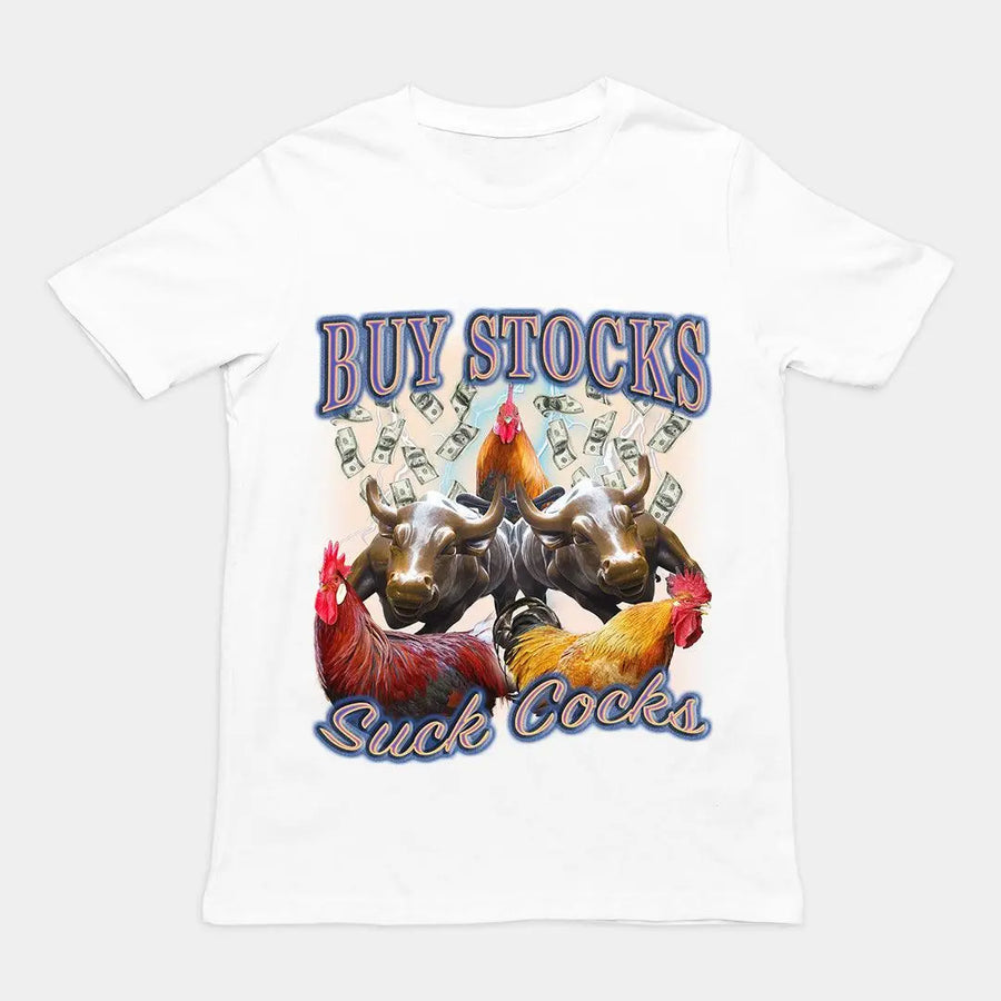 Buy Stocks Suck Cocks t-shirt - Orbital Clothing