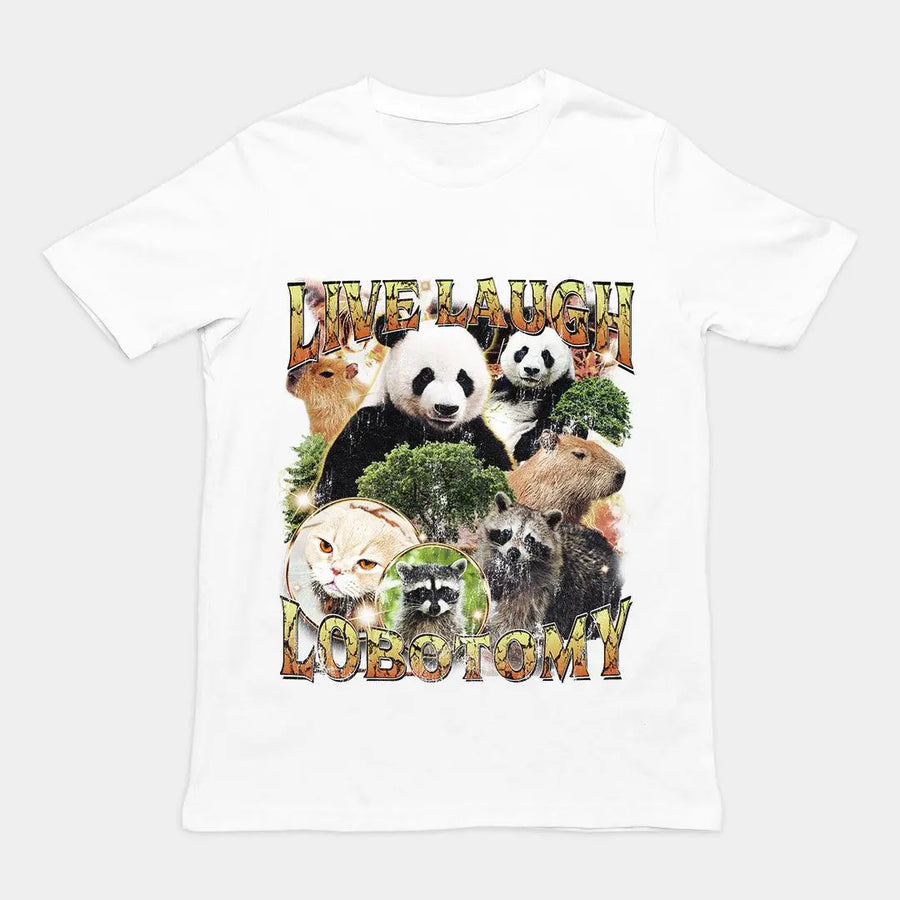 Live Laugh Lobotomy t-shirt - Orbital Clothing