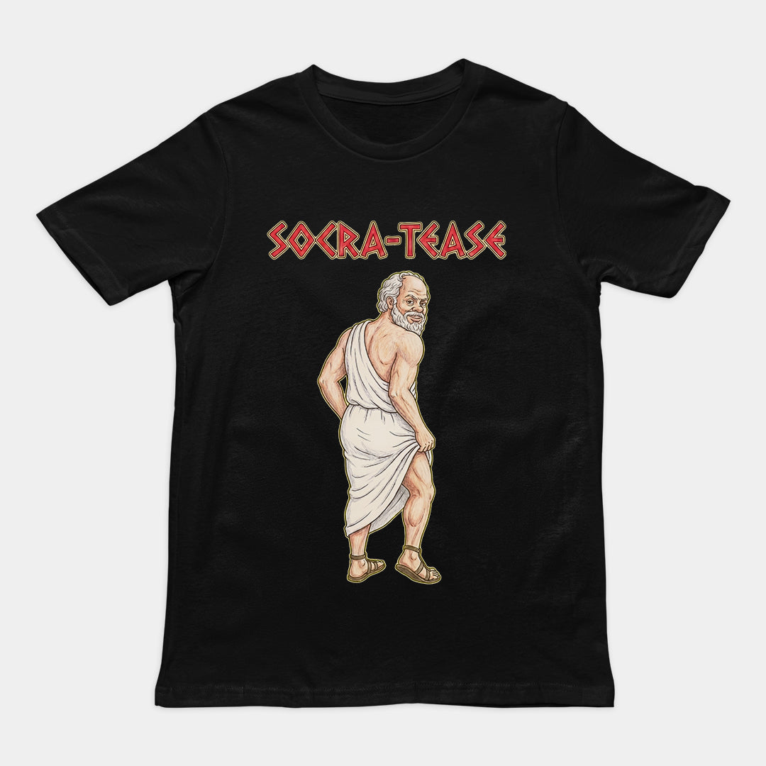 Socra-tease (Socrates being a tease) T-Shirt Orbital Clothing