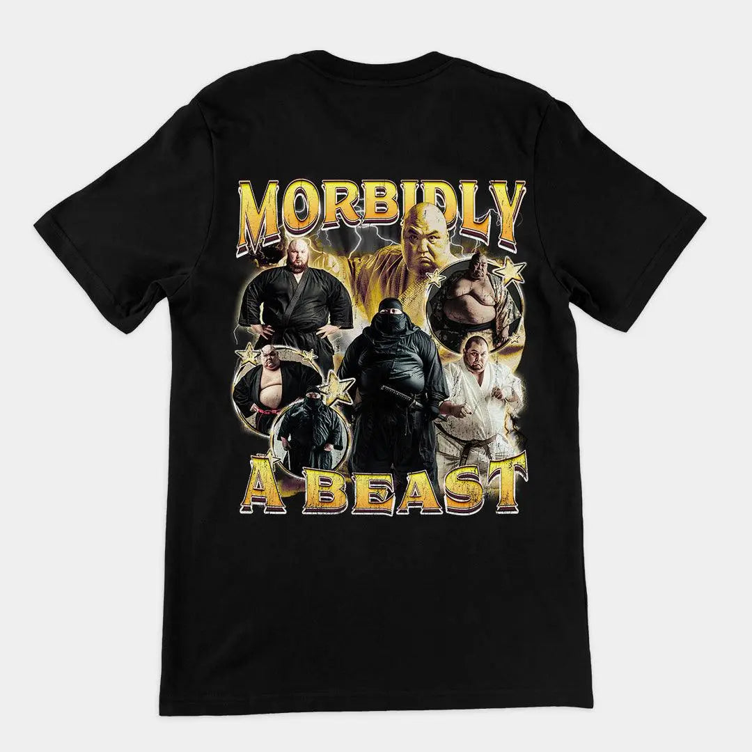Morbidly a Beast t-shirt (backprint) - Orbital Clothing