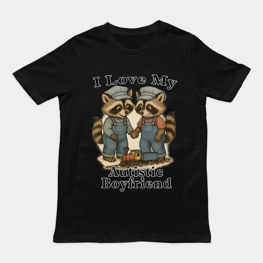 I Love my Autistic Boyfriend T-Shirt - Orbital Clothing