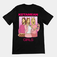 Ketamean Girls t-shirt (backprint) - Black / S
