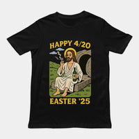 Happy 4/20 Easter '25 Jesus T-Shirt