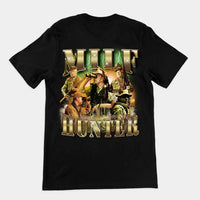 Milf Hunter t-shirt (backprint) - Black / S