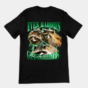 Auch Bösewichte werden traurig – T-Shirt (Rückenaufdruck)
