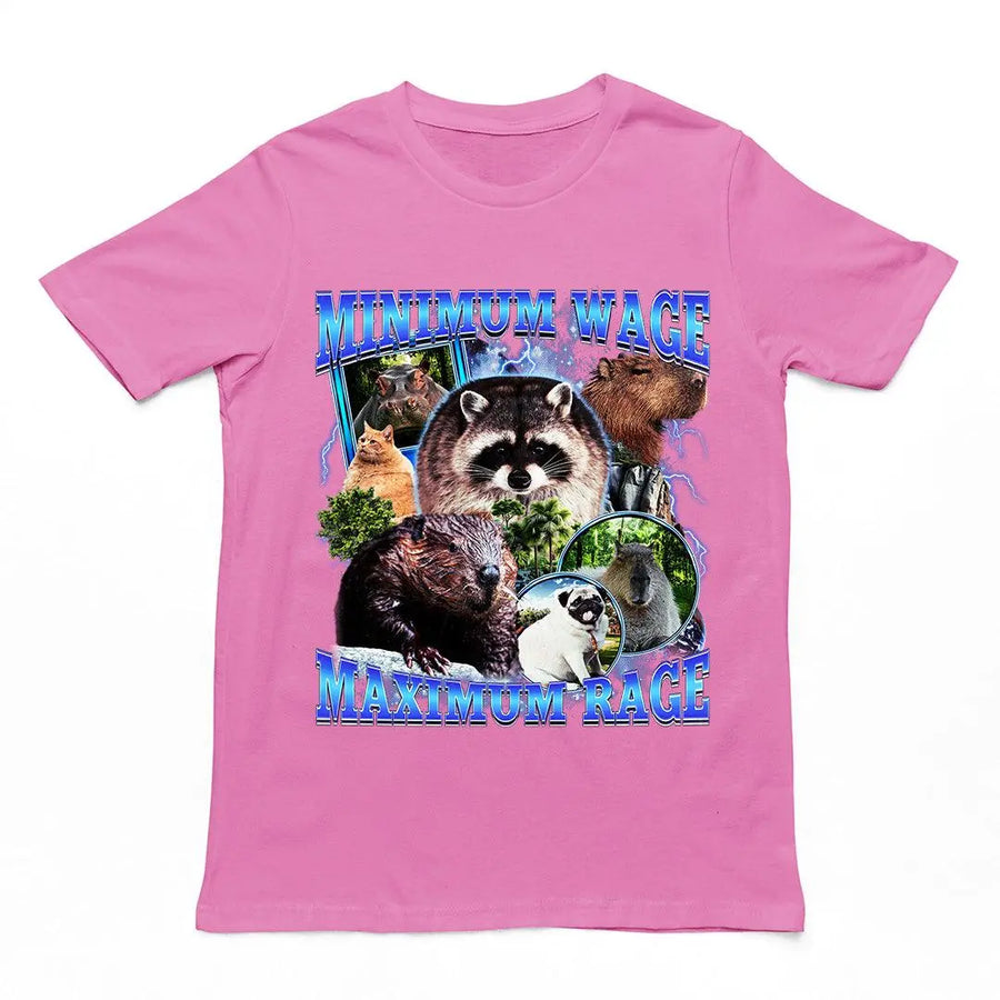Minimum Wage Maximum Rage T-Shirt - Orbital Clothing