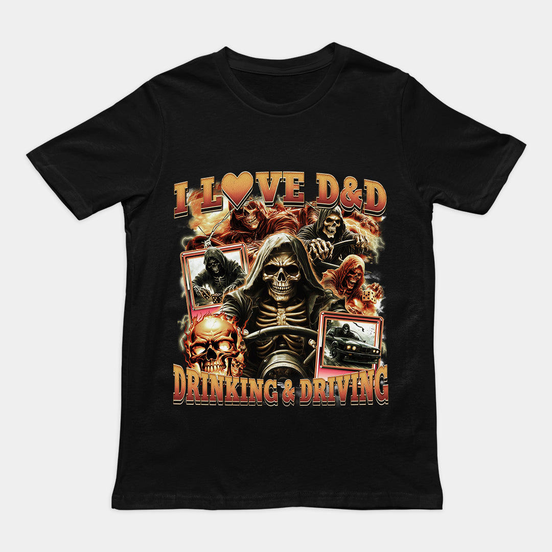 I love D&D Drinking & Driving t-shirt