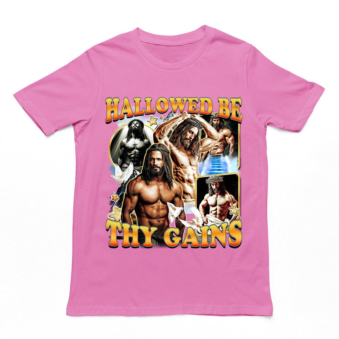 Hallowed be thy Gains T-Shirt - Orbital Clothing