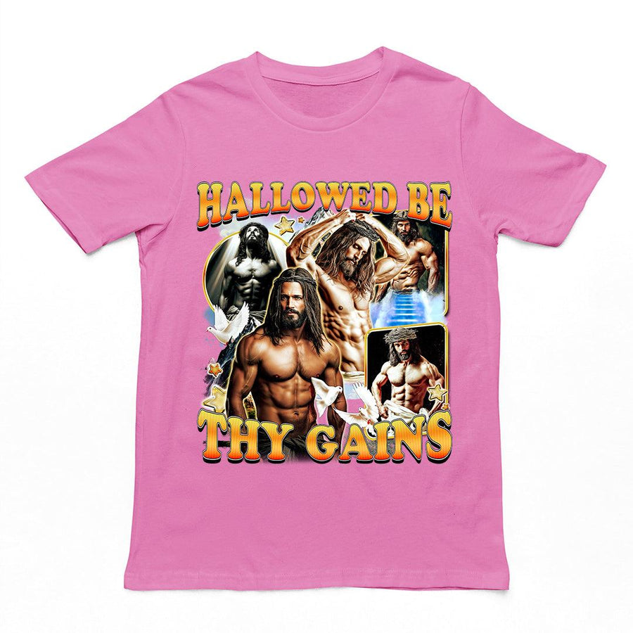 Hallowed be thy Gains T-Shirt - Orbital Clothing