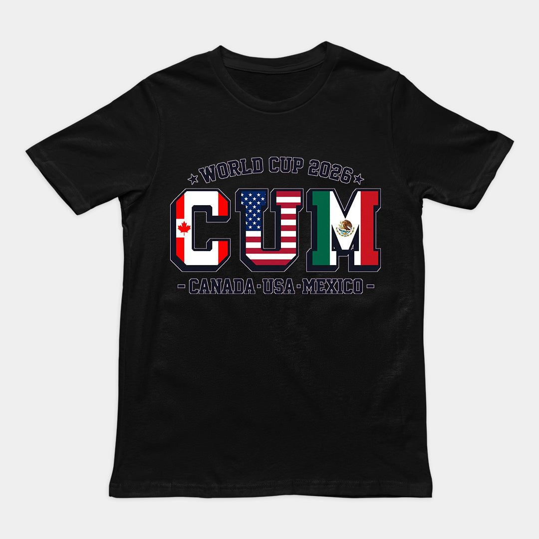 World Cup 2026 CUM (Canada USA Mexico) T-Shirt Orbital Clothing
