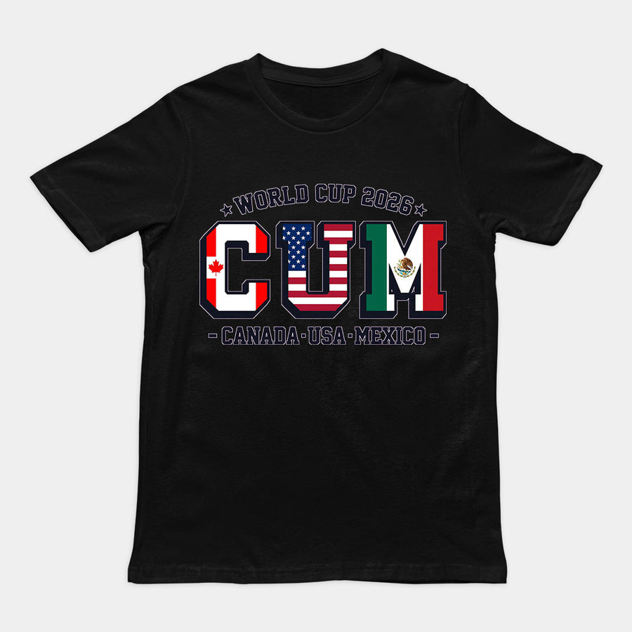World Cup 2026 CUM (Canada USA Mexico) T-Shirt Orbital Clothing