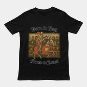 Zum Scherzen geboren, zum Turnier gezwungen – T-Shirt