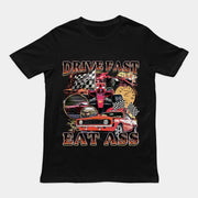 Rijd snel, eet kont T-shirt