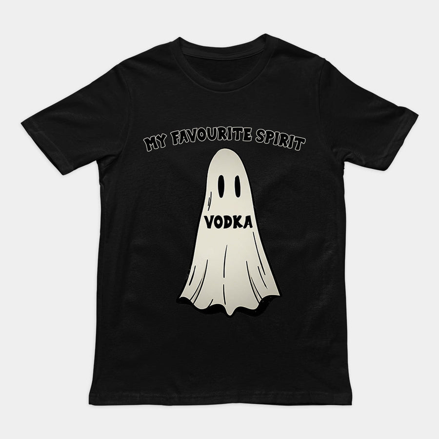 My Favourite Spirit (Vodka) T-Shirt (backprint) Orbital Clothing