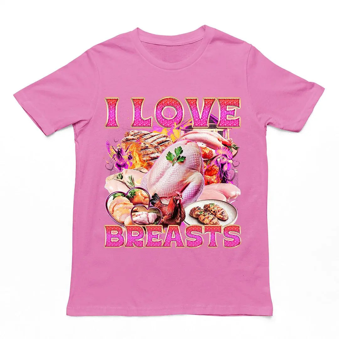 I Love Breasts T-Shirt - Orbital Clothing