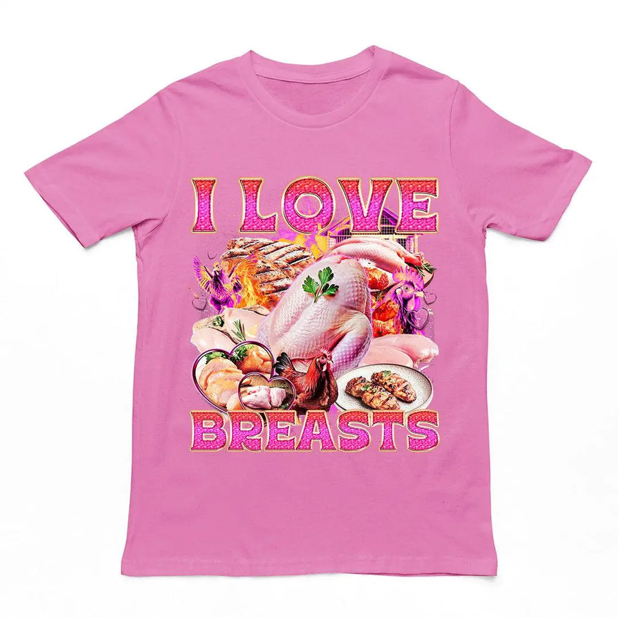 I Love Breasts T-Shirt - Orbital Clothing