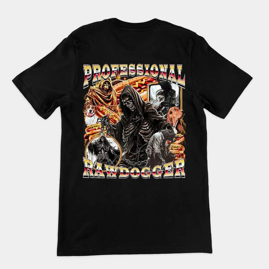 Professional Rawdogger t-shirt (backprint) - Orbital Clothing