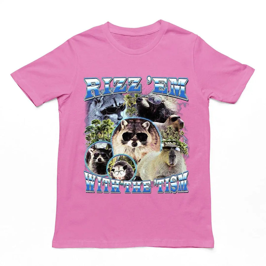 Rizz 'em with the 'tism t-shirt - Orbital Clothing