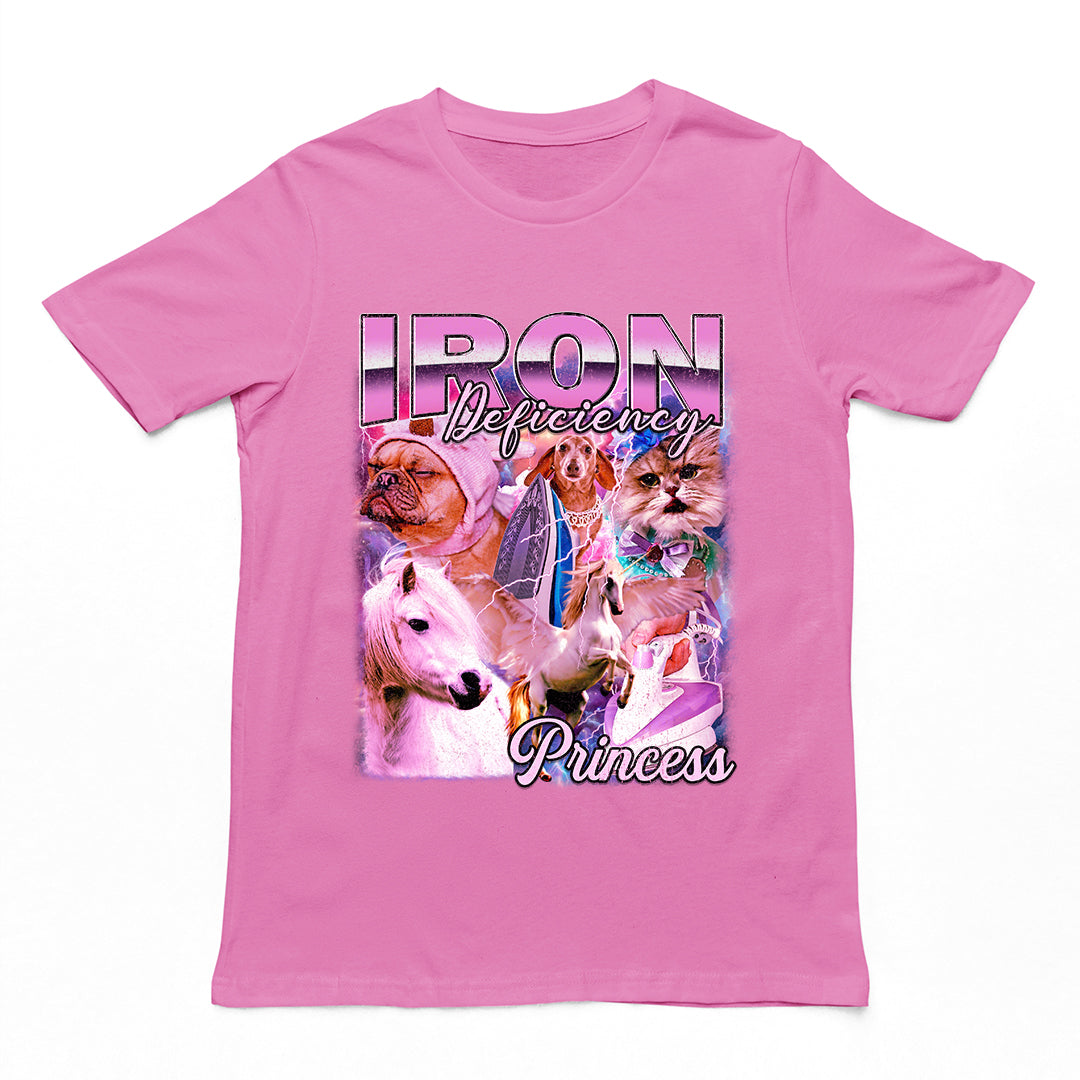 Iron Deficiency Princess Vintage Style T-Shirt