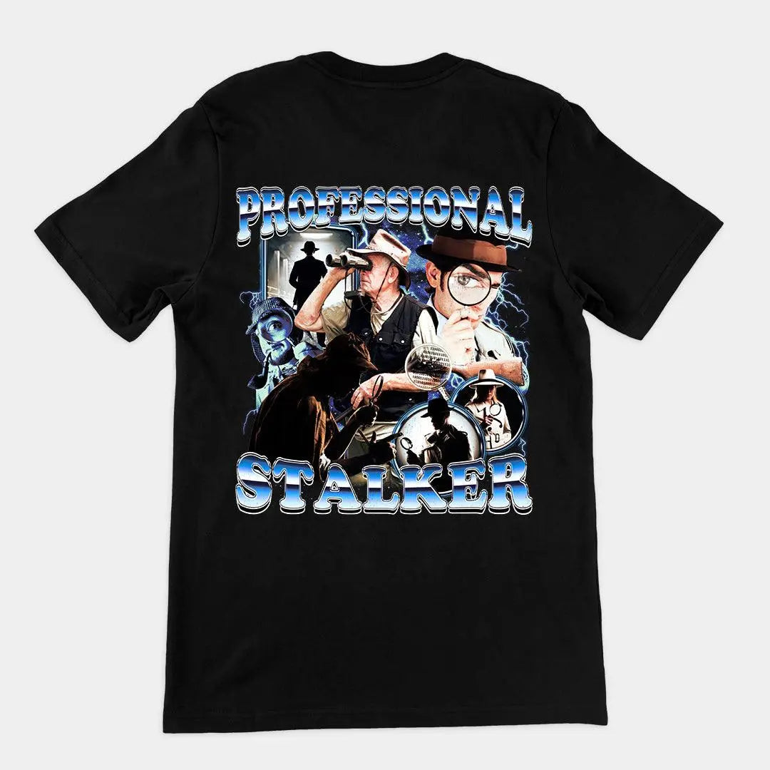 Professional Stalker t-shirt (backprint) - Orbital Clothing