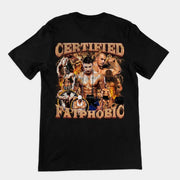 Gecertificeerd Fatphobic t-shirt (achterkantprint)