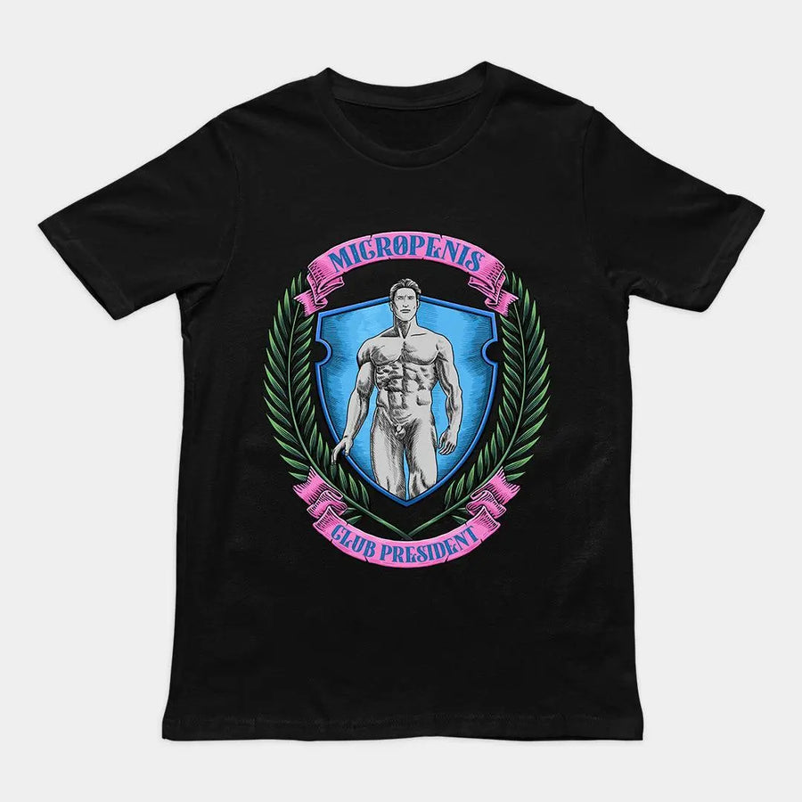 Micro Penis Club President t-shirt - Orbital Clothing