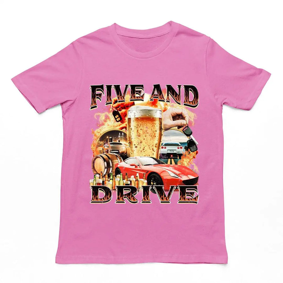 Five and Drive t-shirt - Orbital Clothing