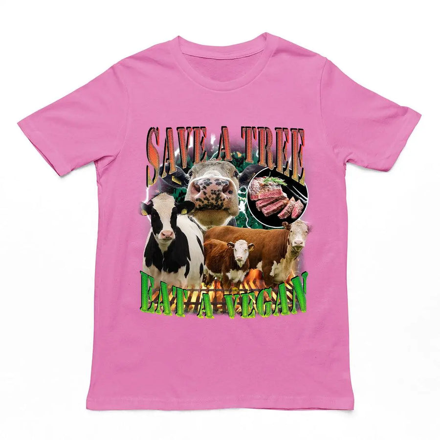 Save a Tree Eat a Vegan t-shirt - Orbital Clothing
