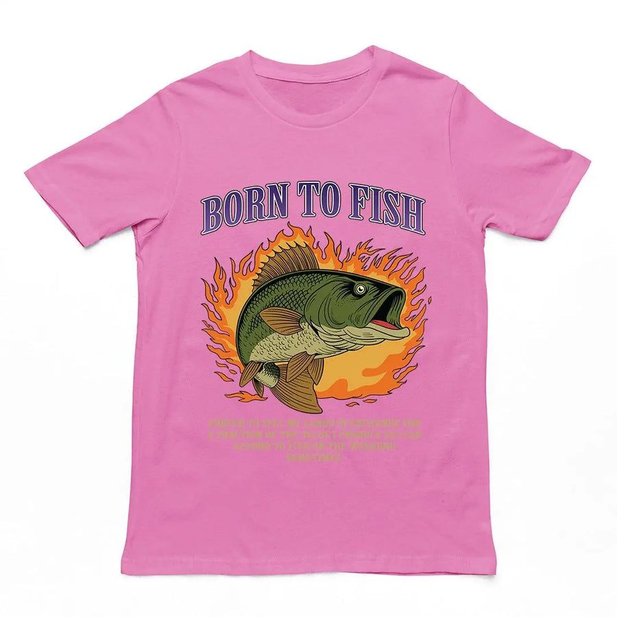 Born to Fish Forced to Sell my Labor T-Shirt - Orbital Clothing