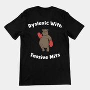 T-Shirt für Menschen mit Legasthenie und Tastsinn (Rückenaufdruck)