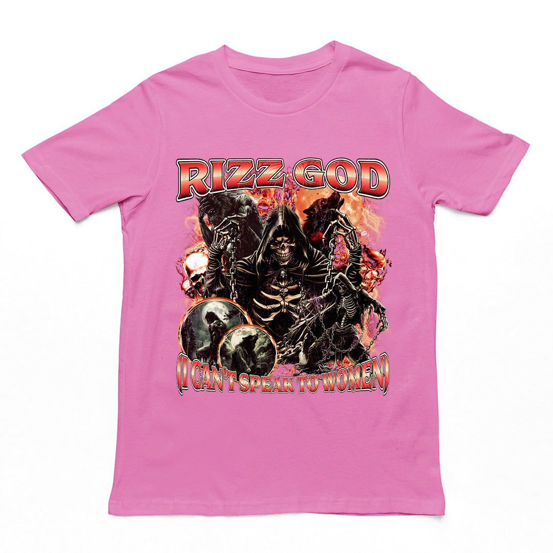 Rizz God (I Can't Speak to Women) t-shirt