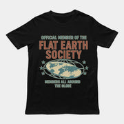 Officieel lid van de Flat Earth Society T-shirt