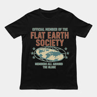 Offcial Member of the Flat Earth Society T-Shirt