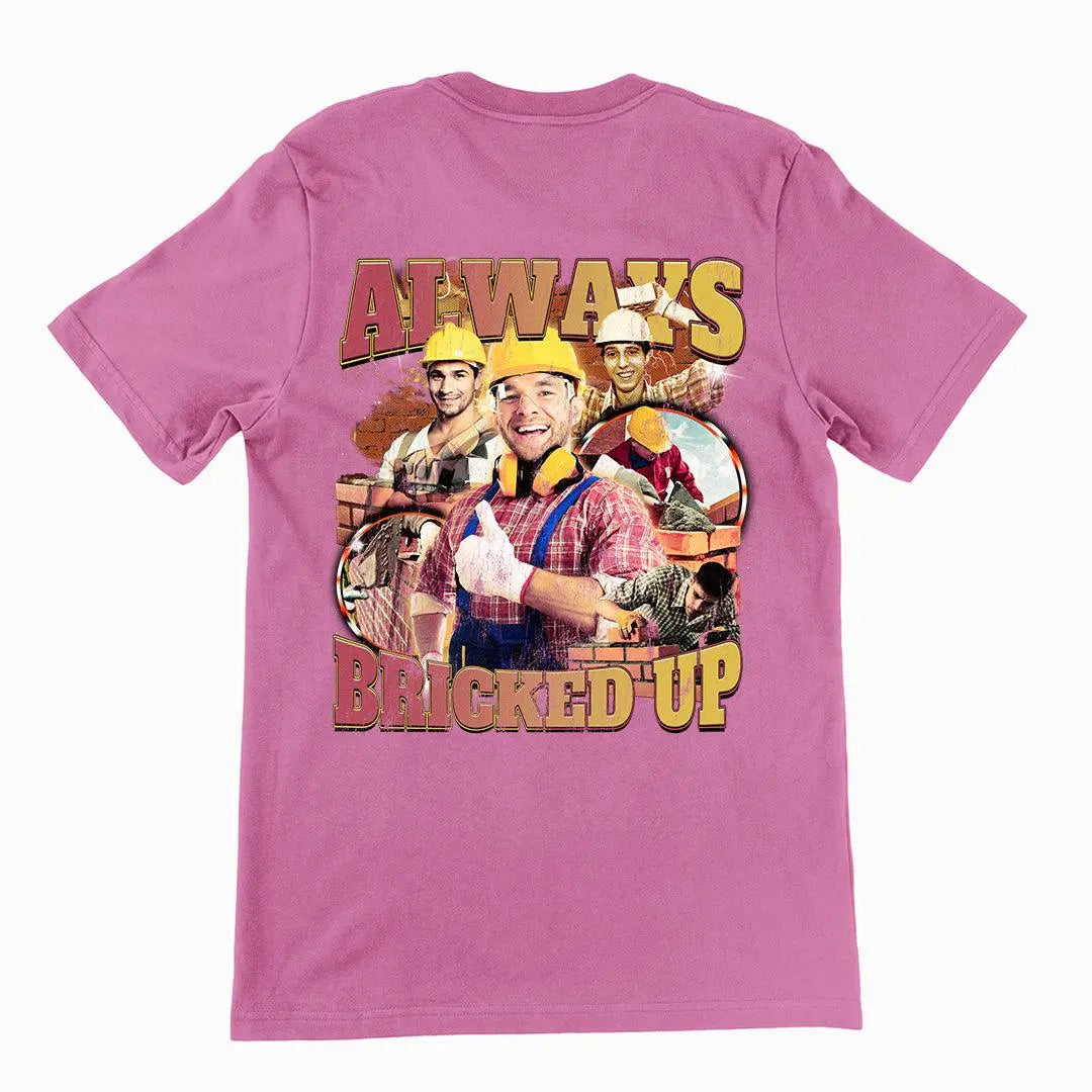 Always Bricked up t-shirt (backprint) - Orbital Clothing