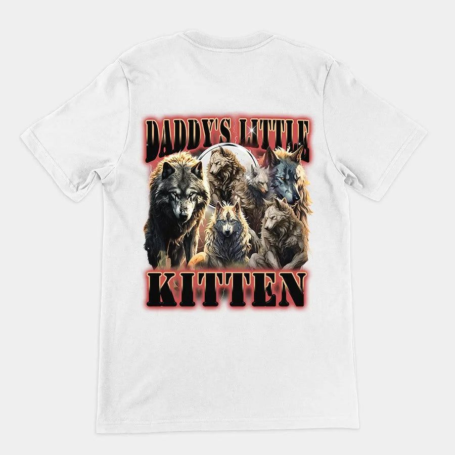 Daddy's Little Kitten t-shirt (backprint) - Orbital Clothing
